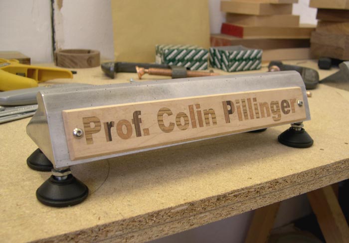 Colin Pillinger Desk Name Plaque - Work in Progress